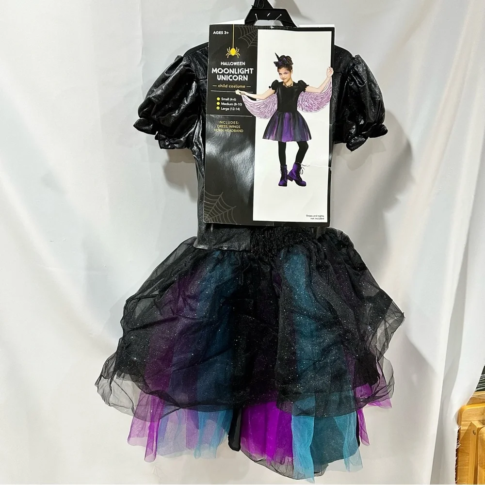 Girl’s Large Midnight Unicorn Costume